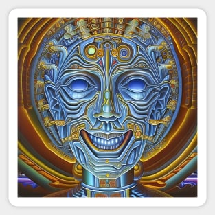 Transcendental Shift (2) - Trippy Psychedelic Art Sticker